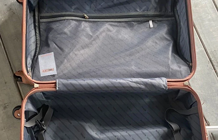 Undulating Pattern Abs Luggage